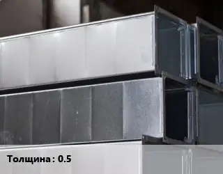 Прямоугольный воздуховод 0.5